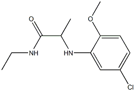 2-[(5-chloro-2-methoxyphenyl)amino]-N-ethylpropanamide