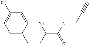 2-[(5-chloro-2-methylphenyl)amino]-N-(prop-2-yn-1-yl)propanamide|