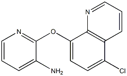 2-[(5-chloroquinolin-8-yl)oxy]pyridin-3-amine,,结构式