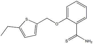 2-[(5-ethylthiophen-2-yl)methoxy]benzene-1-carbothioamide Struktur