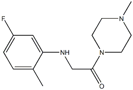 2-[(5-fluoro-2-methylphenyl)amino]-1-(4-methylpiperazin-1-yl)ethan-1-one