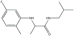  2-[(5-fluoro-2-methylphenyl)amino]-N-(2-methylpropyl)propanamide