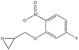 2-[(5-fluoro-2-nitrophenoxy)methyl]oxirane Structure