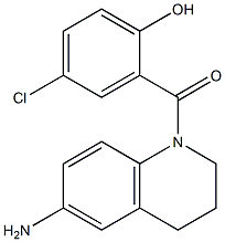 2-[(6-amino-1,2,3,4-tetrahydroquinolin-1-yl)carbonyl]-4-chlorophenol Struktur