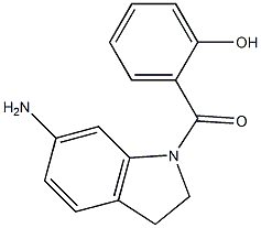 2-[(6-amino-2,3-dihydro-1H-indol-1-yl)carbonyl]phenol Structure