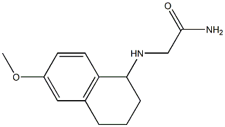 2-[(6-methoxy-1,2,3,4-tetrahydronaphthalen-1-yl)amino]acetamide Structure