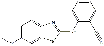 2-[(6-methoxy-1,3-benzothiazol-2-yl)amino]benzonitrile Structure