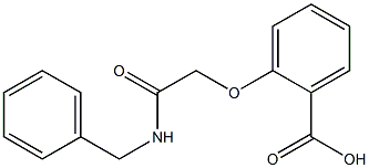2-[(benzylcarbamoyl)methoxy]benzoic acid Struktur
