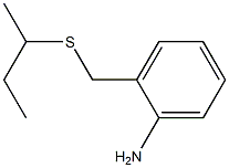 2-[(butan-2-ylsulfanyl)methyl]aniline 化学構造式