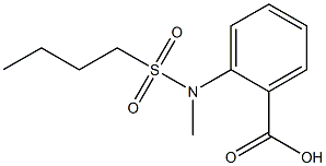 2-[(butylsulfonyl)(methyl)amino]benzoic acid Structure