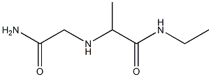 2-[(carbamoylmethyl)amino]-N-ethylpropanamide,,结构式