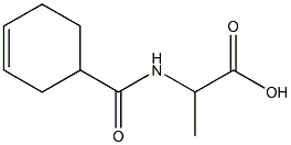 2-[(cyclohex-3-en-1-ylcarbonyl)amino]propanoic acid,,结构式