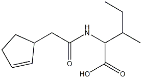  2-[(cyclopent-2-en-1-ylacetyl)amino]-3-methylpentanoic acid