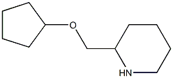2-[(cyclopentyloxy)methyl]piperidine Struktur