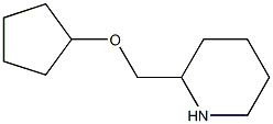 2-[(cyclopentyloxy)methyl]piperidine Structure