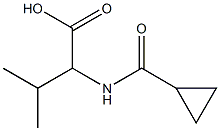 2-[(cyclopropylcarbonyl)amino]-3-methylbutanoic acid Structure