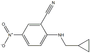 2-[(cyclopropylmethyl)amino]-5-nitrobenzonitrile 结构式