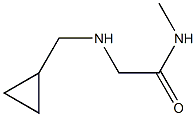 2-[(cyclopropylmethyl)amino]-N-methylacetamide Structure