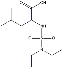 2-[(diethylsulfamoyl)amino]-4-methylpentanoic acid Structure