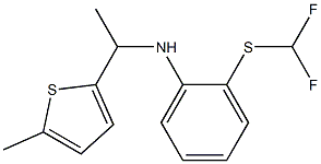  2-[(difluoromethyl)sulfanyl]-N-[1-(5-methylthiophen-2-yl)ethyl]aniline