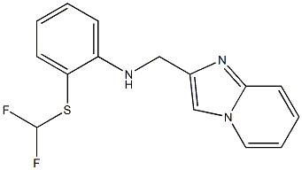 2-[(difluoromethyl)sulfanyl]-N-{imidazo[1,2-a]pyridin-2-ylmethyl}aniline