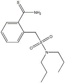 2-[(dipropylsulfamoyl)methyl]benzene-1-carbothioamide,,结构式