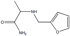 2-[(furan-2-ylmethyl)amino]propanamide Structure