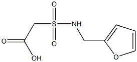 2-[(furan-2-ylmethyl)sulfamoyl]acetic acid Structure