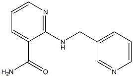 2-[(pyridin-3-ylmethyl)amino]pyridine-3-carboxamide Struktur