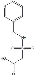 2-[(pyridin-3-ylmethyl)sulfamoyl]acetic acid 结构式