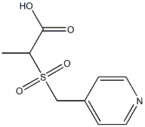 2-[(pyridin-4-ylmethyl)sulfonyl]propanoic acid 结构式