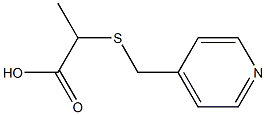 2-[(pyridin-4-ylmethyl)thio]propanoic acid Structure