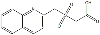 2-[(quinolin-2-ylmethane)sulfonyl]acetic acid Structure