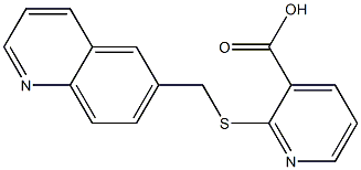 2-[(quinolin-6-ylmethyl)sulfanyl]pyridine-3-carboxylic acid