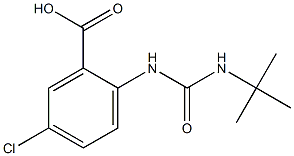 2-[(tert-butylcarbamoyl)amino]-5-chlorobenzoic acid,,结构式