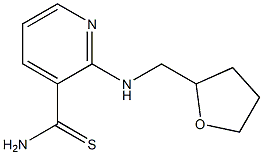 2-[(tetrahydrofuran-2-ylmethyl)amino]pyridine-3-carbothioamide Struktur