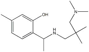 2-[1-({2-[(dimethylamino)methyl]-2-methylpropyl}amino)ethyl]-5-methylphenol Structure