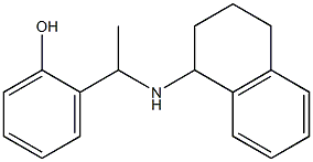 2-[1-(1,2,3,4-tetrahydronaphthalen-1-ylamino)ethyl]phenol Structure