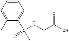 2-[1-(2-methylphenyl)acetamido]acetic acid 化学構造式