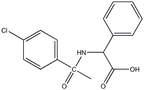 2-[1-(4-chlorophenyl)acetamido]-2-phenylacetic acid,,结构式