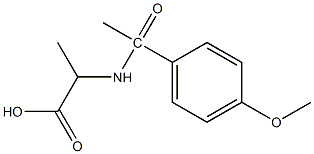 2-[1-(4-methoxyphenyl)acetamido]propanoic acid,,结构式