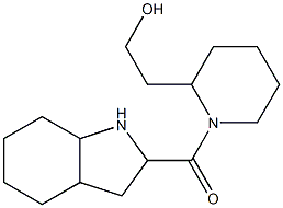 2-[1-(octahydro-1H-indol-2-ylcarbonyl)piperidin-2-yl]ethanol Structure