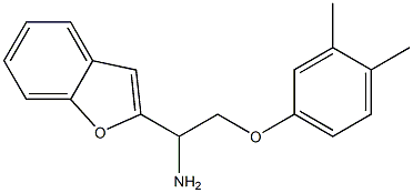 2-[1-amino-2-(3,4-dimethylphenoxy)ethyl]-1-benzofuran