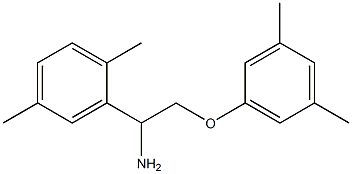 2-[1-amino-2-(3,5-dimethylphenoxy)ethyl]-1,4-dimethylbenzene Structure