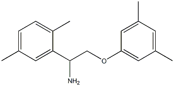 2-[1-amino-2-(3,5-dimethylphenoxy)ethyl]-1,4-dimethylbenzene,,结构式