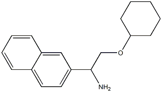 2-[1-amino-2-(cyclohexyloxy)ethyl]naphthalene Structure