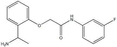 2-[2-(1-aminoethyl)phenoxy]-N-(3-fluorophenyl)acetamide