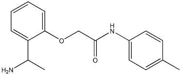  2-[2-(1-aminoethyl)phenoxy]-N-(4-methylphenyl)acetamide