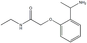 2-[2-(1-aminoethyl)phenoxy]-N-ethylacetamide Structure