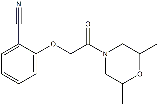 2-[2-(2,6-dimethylmorpholin-4-yl)-2-oxoethoxy]benzonitrile